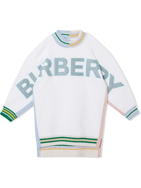 Burberry Kids Logo Jumper Dress Ss20 Farfetch Com