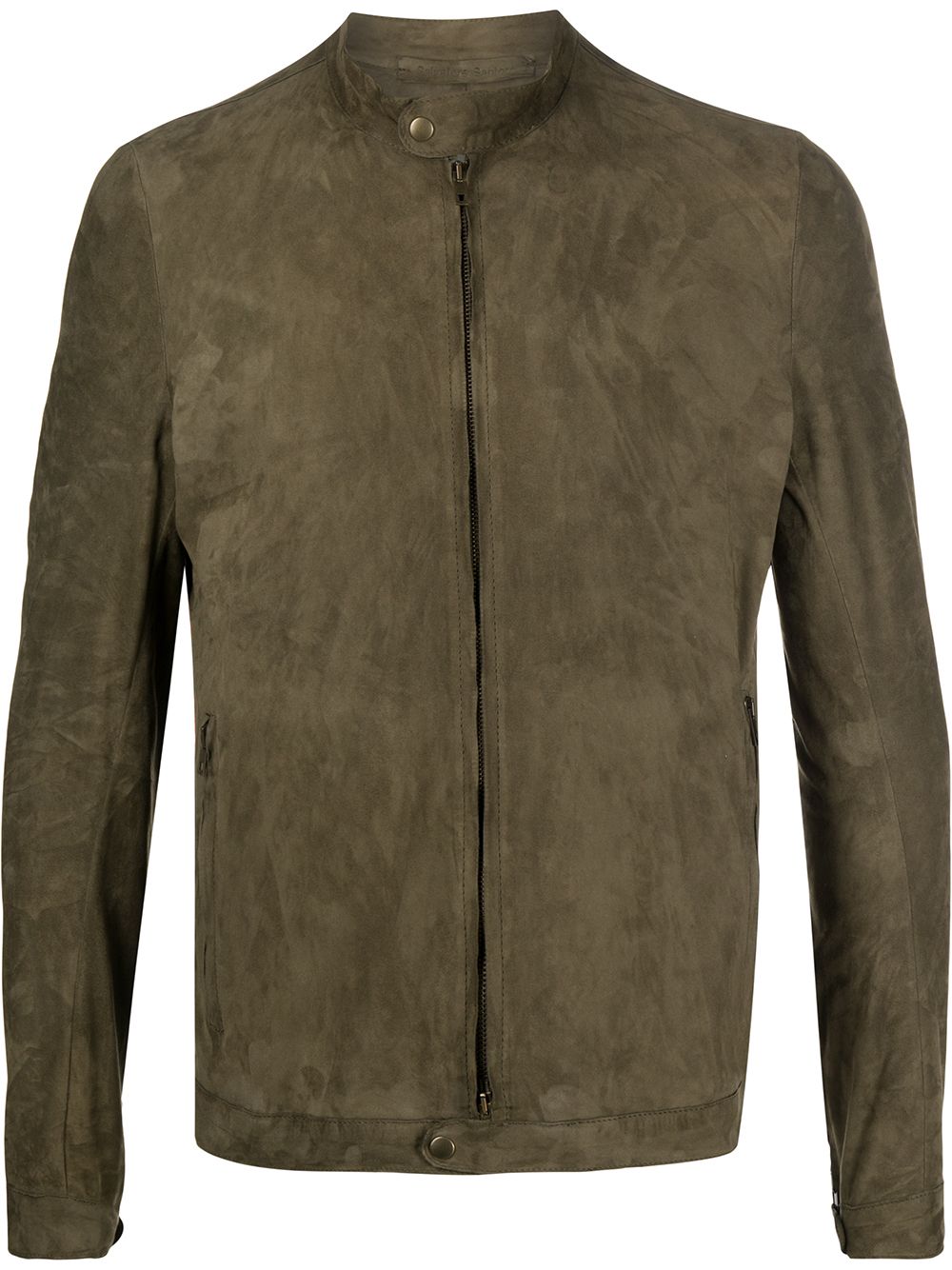 Salvatore Santoro Zipped Fitted Jacket In Green