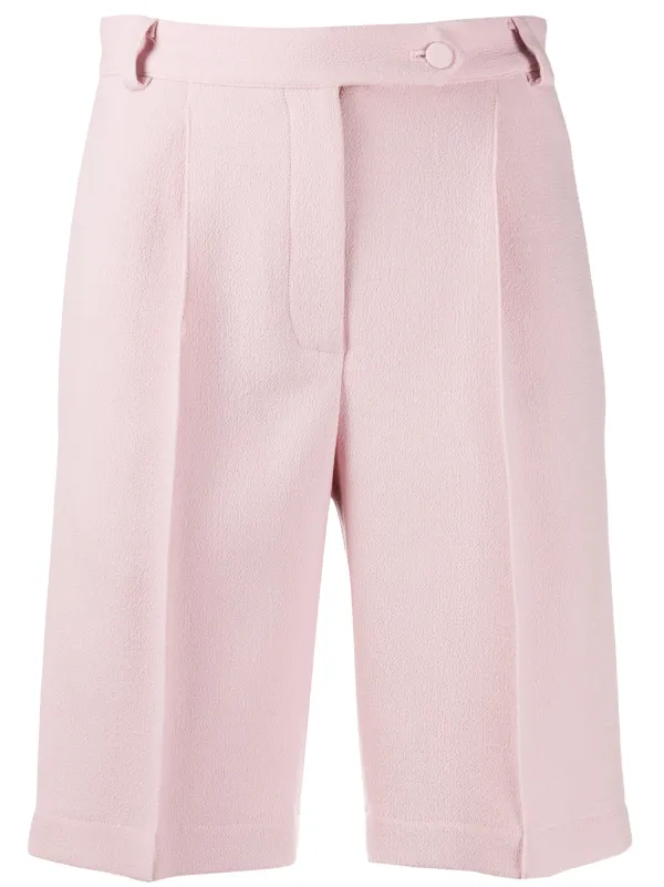 tailored pink shorts