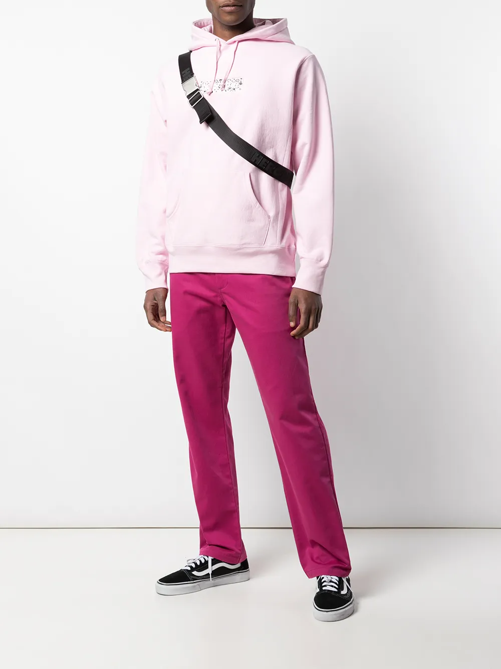 Supreme Hoodie met logo - Roze