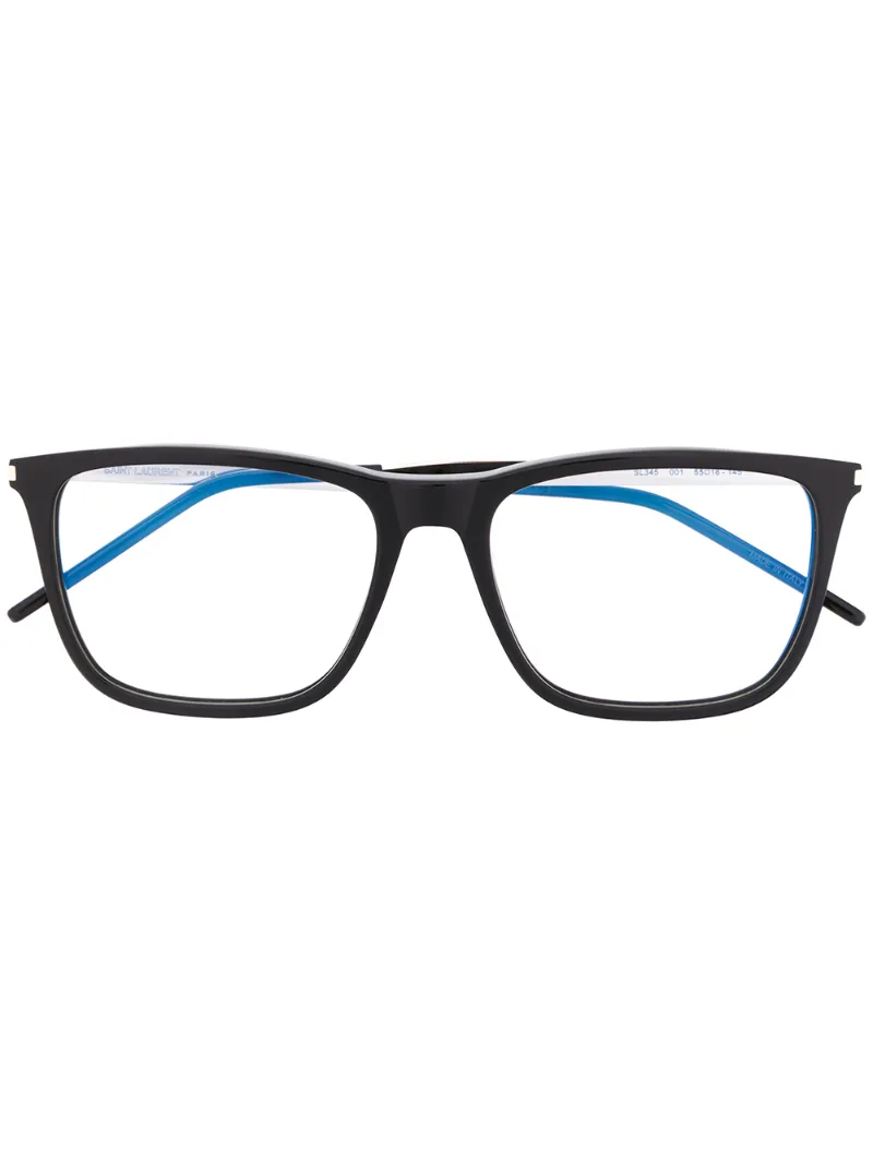 Saint Laurent Square Frame Glasses In Black