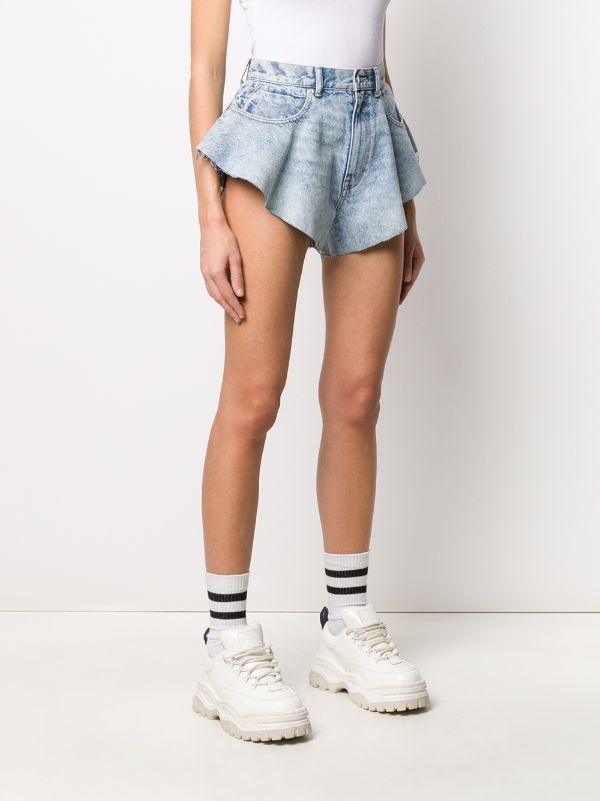 alexander wang ruffled shorts