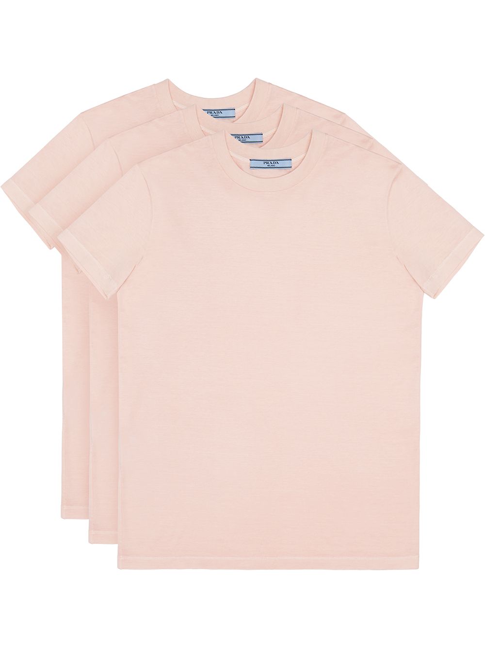 Prada T-shirt Three Pack In Pink