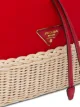 Prada wicker bucket bag