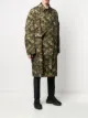 Random Identities camouflage-print single-breasted coat