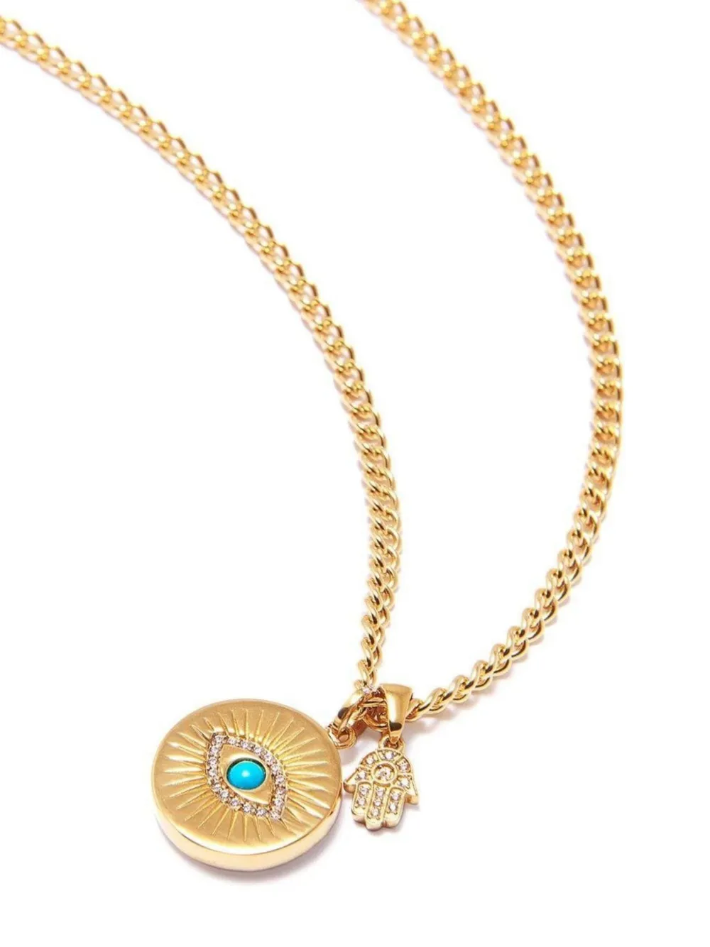 Nialaya Jewelry Skyfall Evil Eye pendant necklace | Image 2