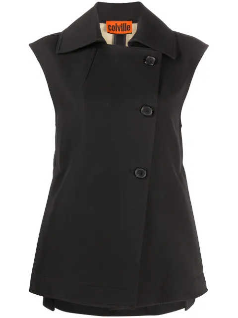 colville boxy fit side buttoned waistcoat