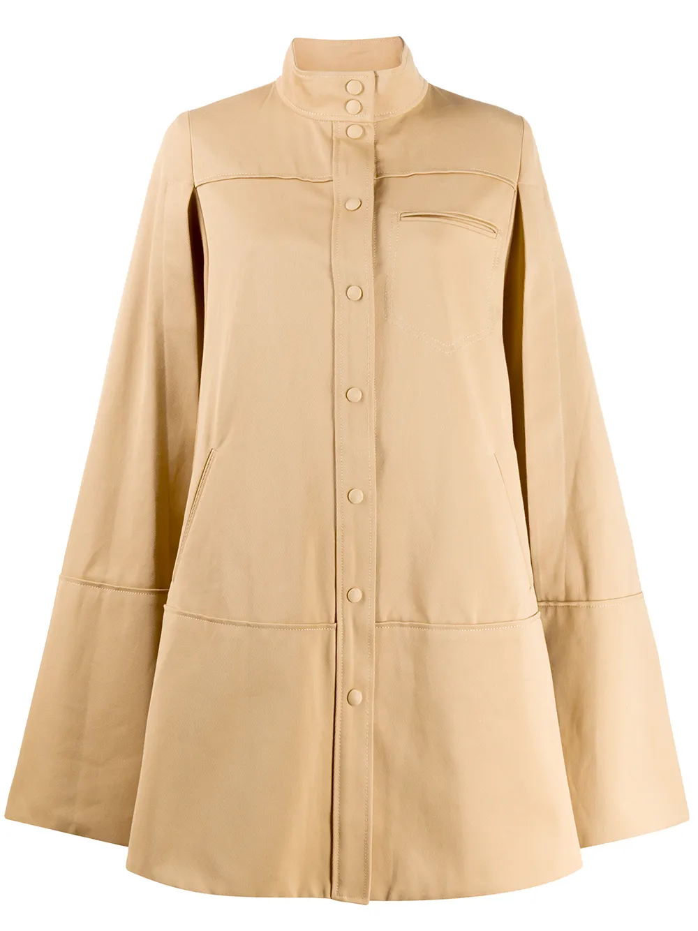 Courrèges Flared jas Beige