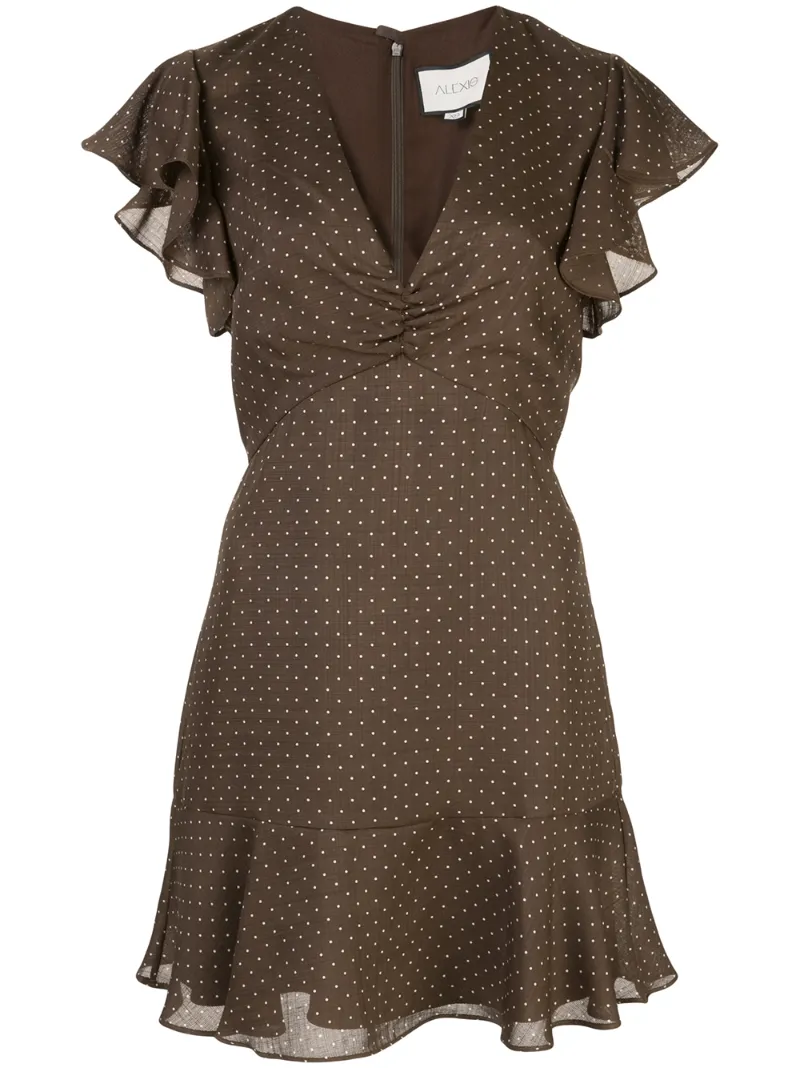 alexis brown dress Alexis Dress Metallic Brown Stripe *Limited*Edition* main image 0