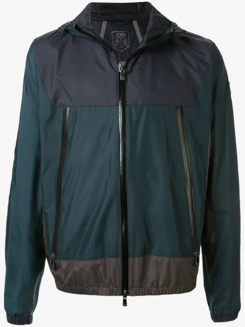 Corneliani chamarra rompevientos oversize con cierre