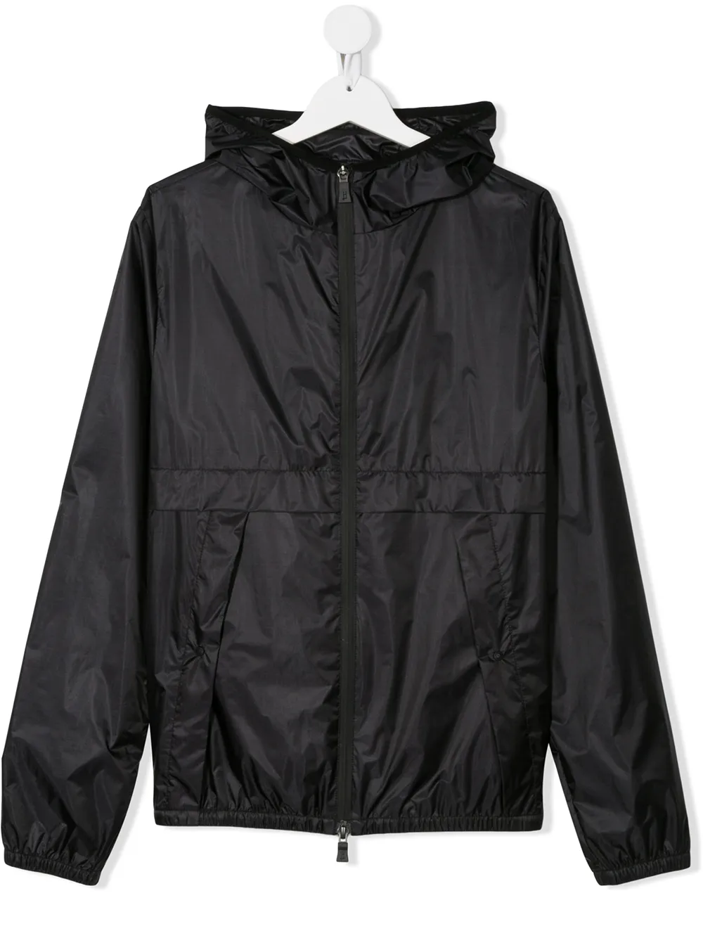 Herno Teen Hooded Jacket In Black