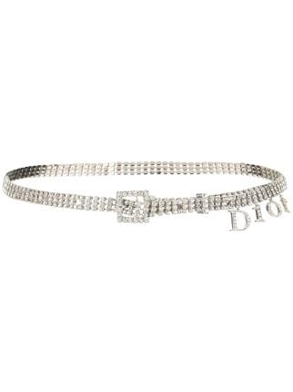 dior rhinestone belt