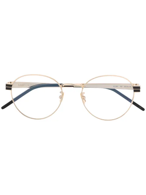 Saint Laurent Eyewear lentes con armazón redonda 