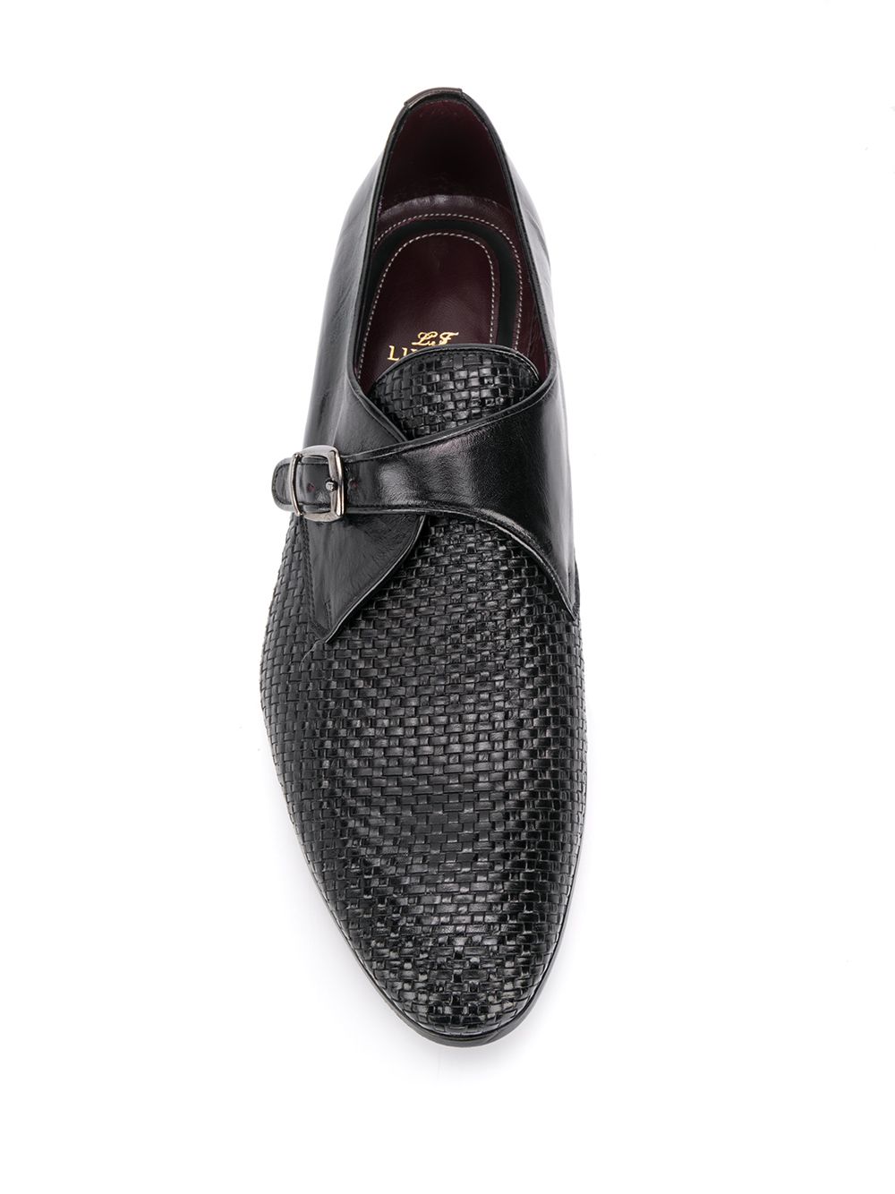 фото Lidfort woven-effect monk shoes