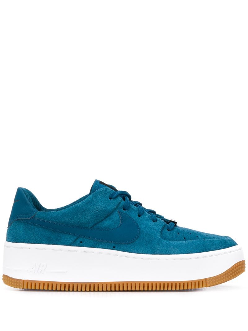 Nike Platform Sole Sneakers In Blue