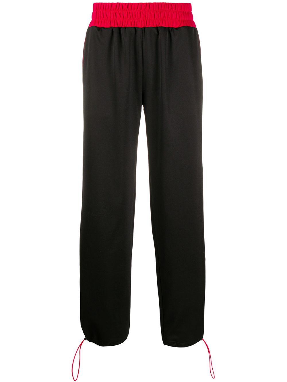 

Gcds wide leg elasticated waist track pants - Black