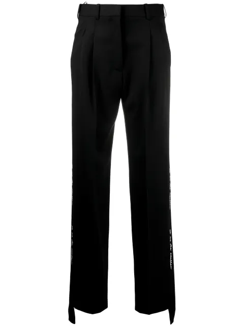 Stella McCartney tape detail straight trousers
