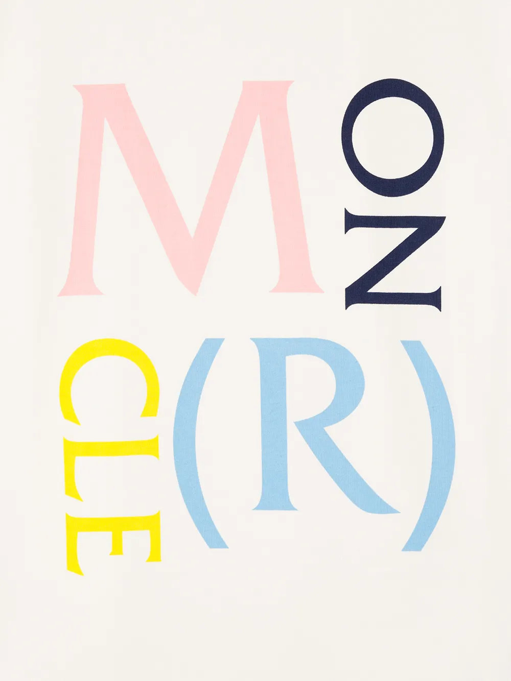 Moncler Enfant T-shirt met logoprint Wit