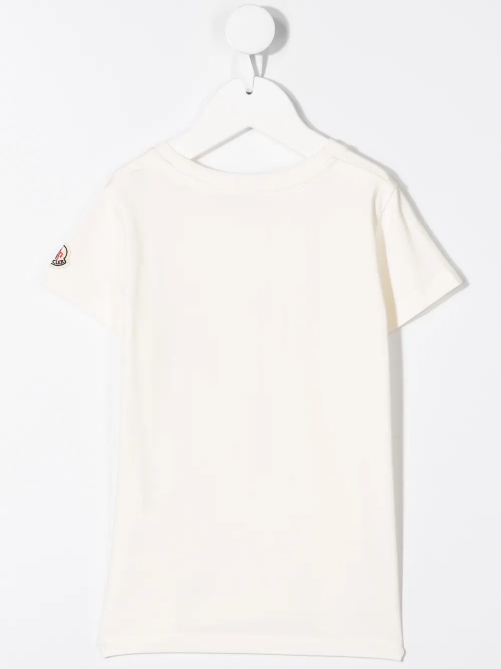 Moncler Enfant T-shirt met logoprint Wit