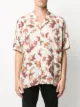 Rhude leaves print bowling shirt