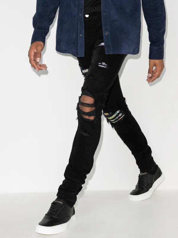 amiri hawaiian patch jeans