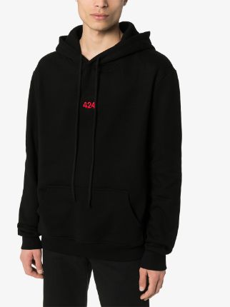 logo-embroidered hoodie展示图