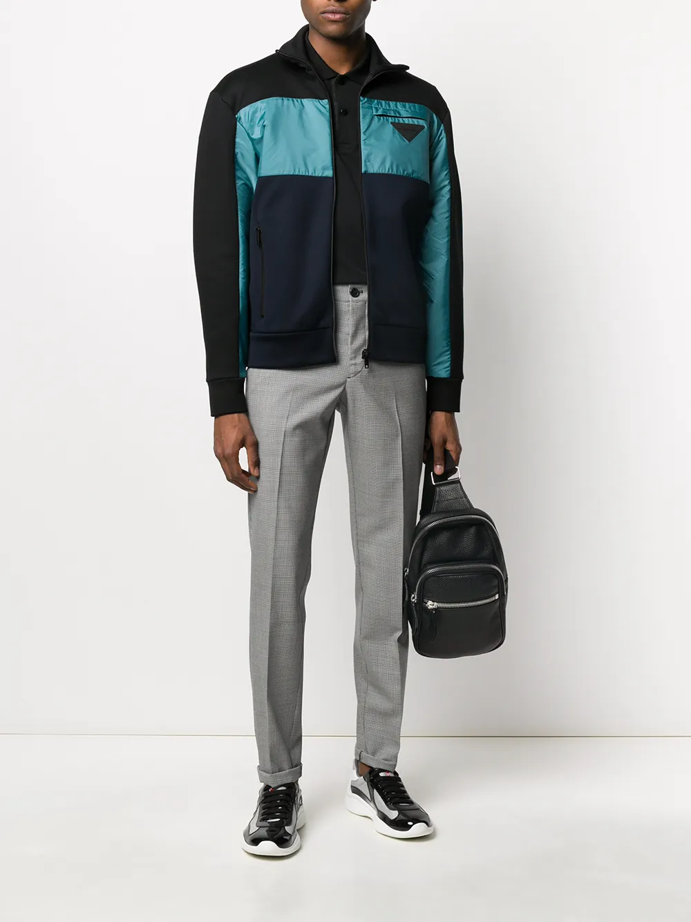 Prada Broek met toelopende pijpen - Blauw