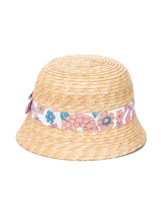 Chloé Kids straw bucket hat for kids 