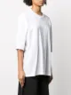 Rick Owens DRKSHDW تيشيرت برقبة دائرية وتفصيل مربع
