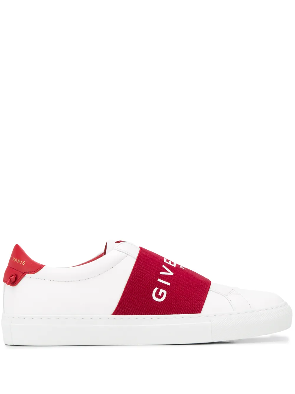 givenchy paris webbing sneakers in leather