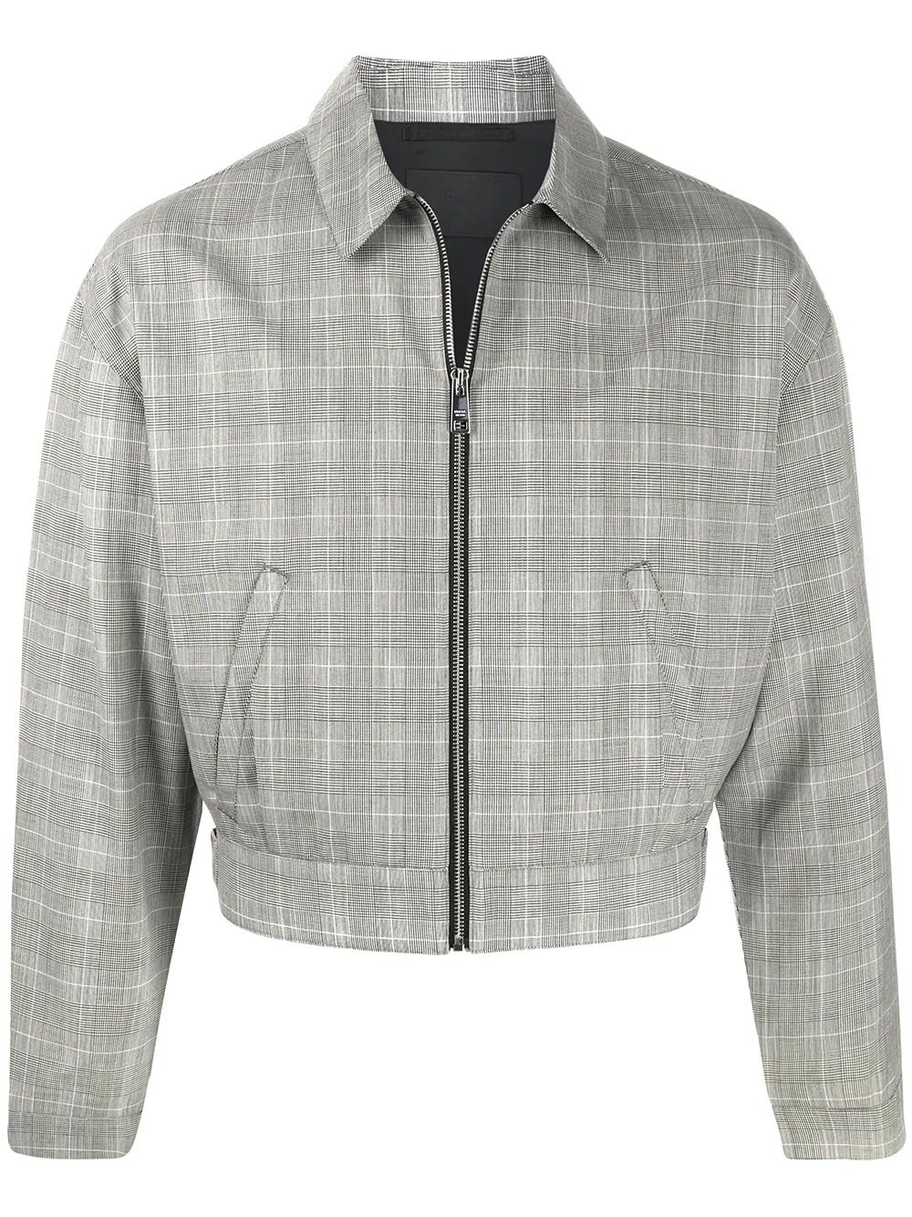 veste bomber à carreaux