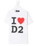 DSQUARED2 KIDS I heart D2 print T-shirt - White