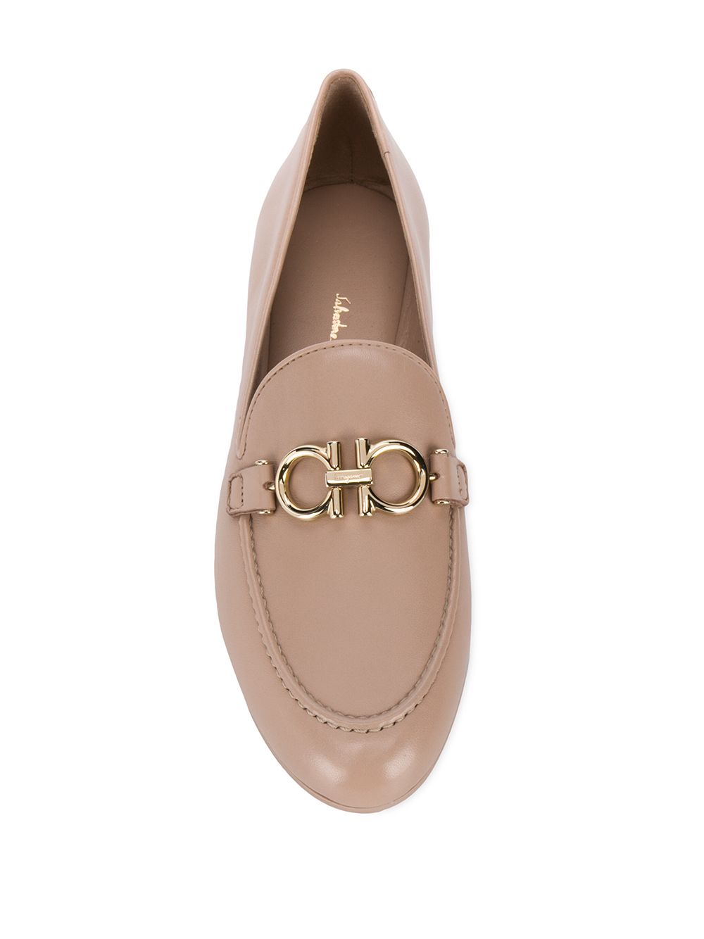 фото Salvatore ferragamo gancini-buckle leather loafers