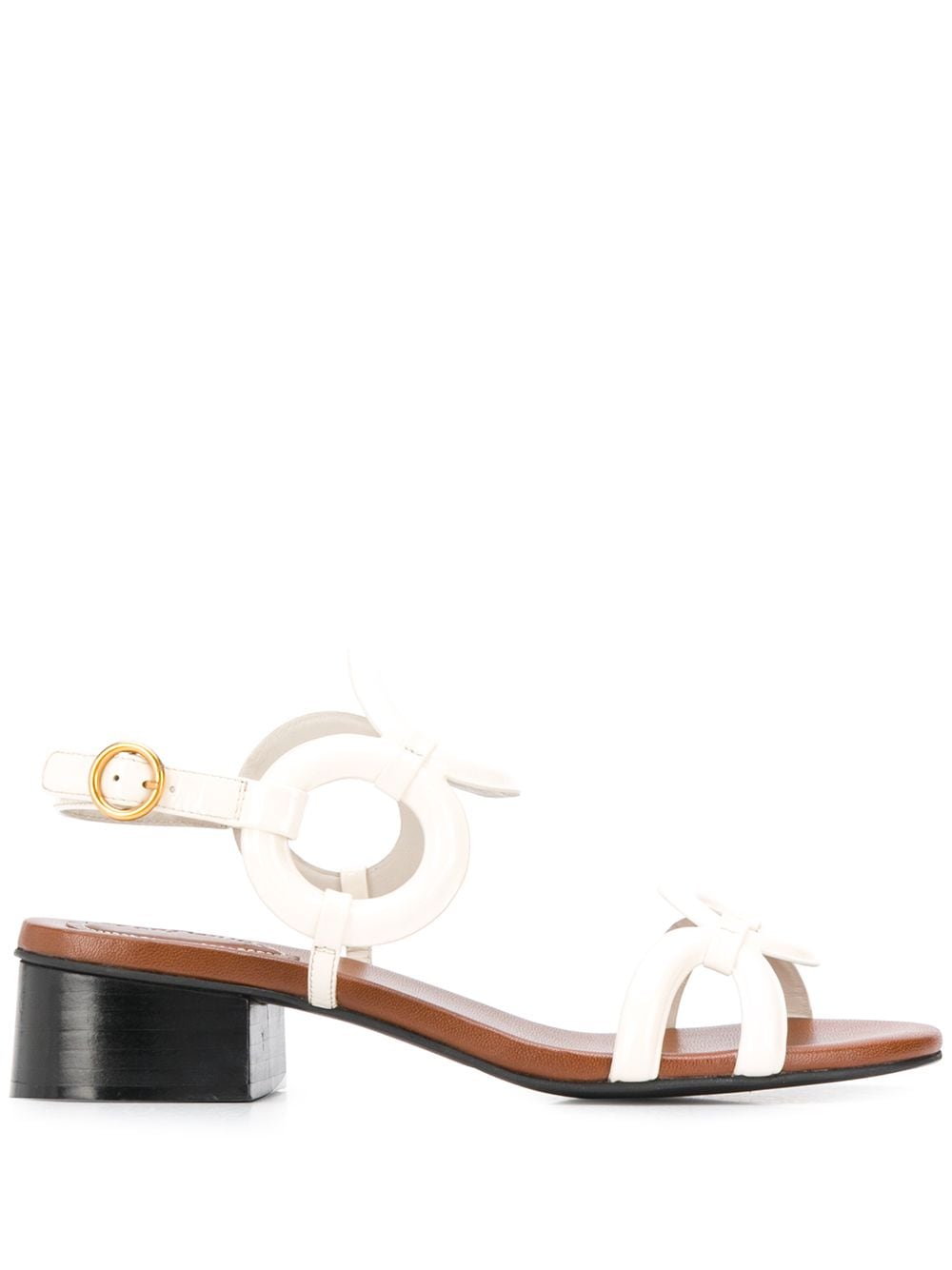 See By Chloé Circle-strap Sandals In White