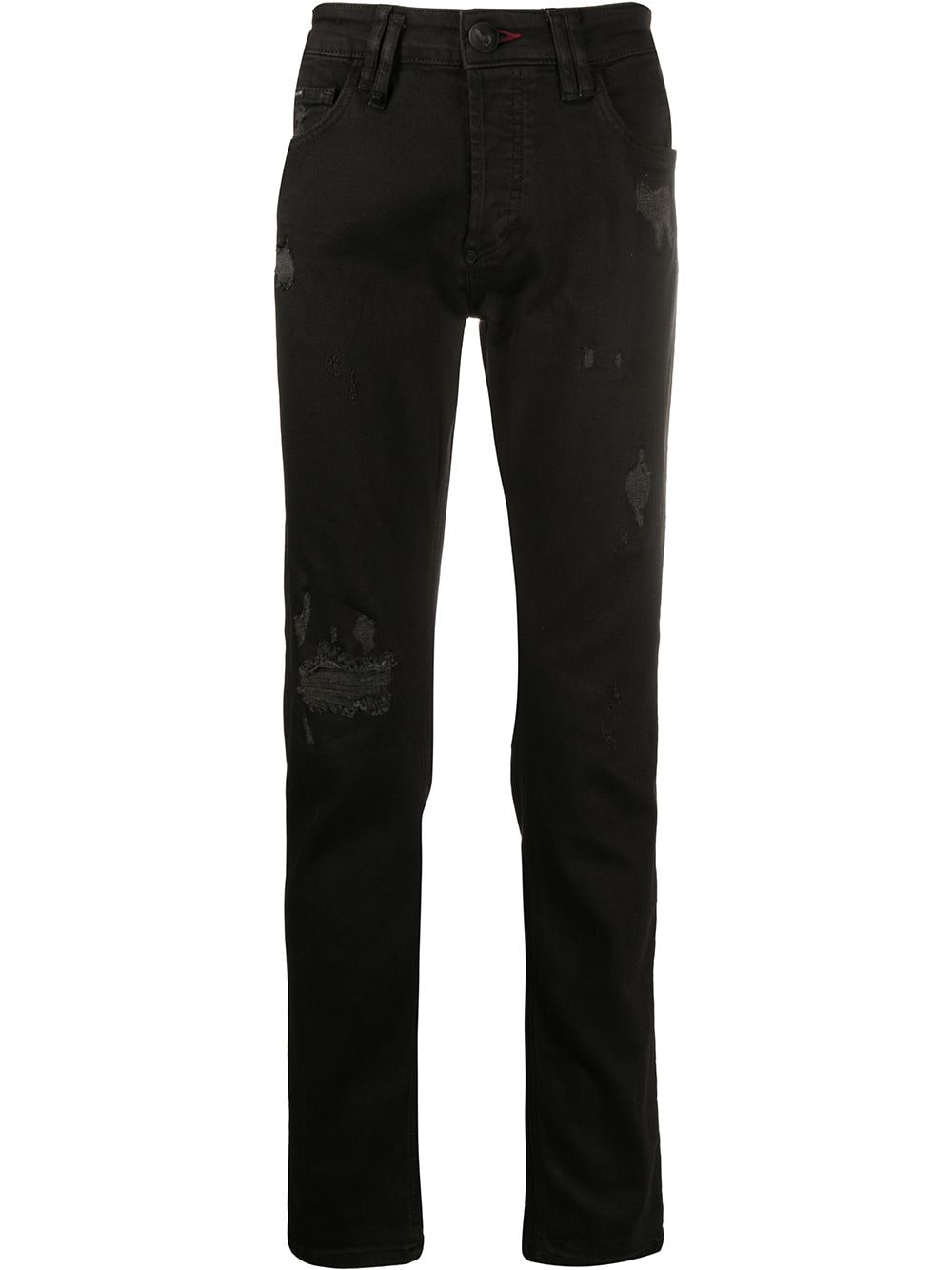 PHILIPP PLEIN DISTRESSED SLIM-FIT JEANS