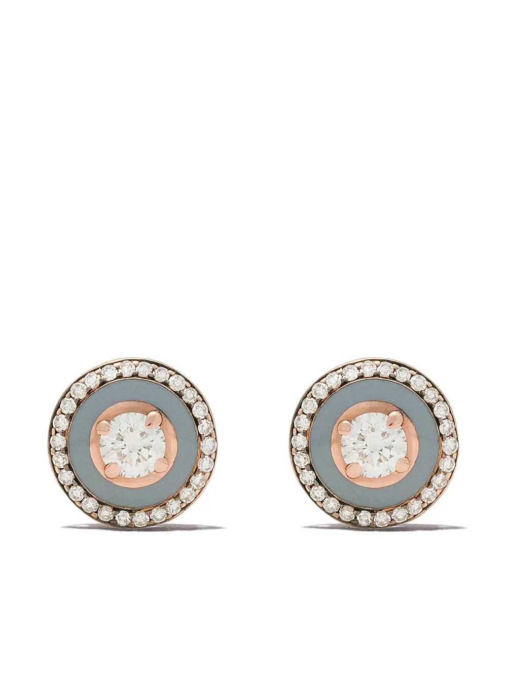 

Selim Mouzannar aretes Mina en oro rosa de 18kt con diamantes - ROSE GOLD