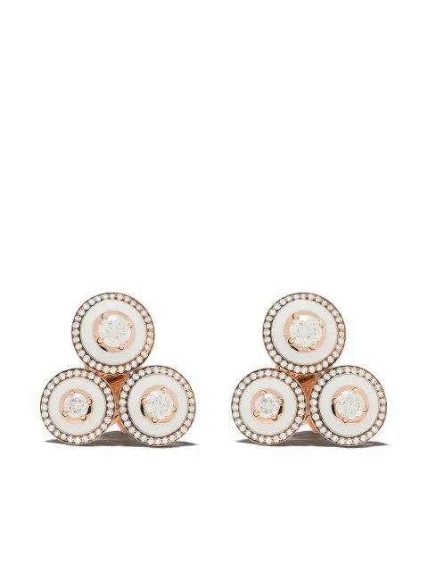 Selim Mouzannar 18kt rose gold diamond Mina earrings