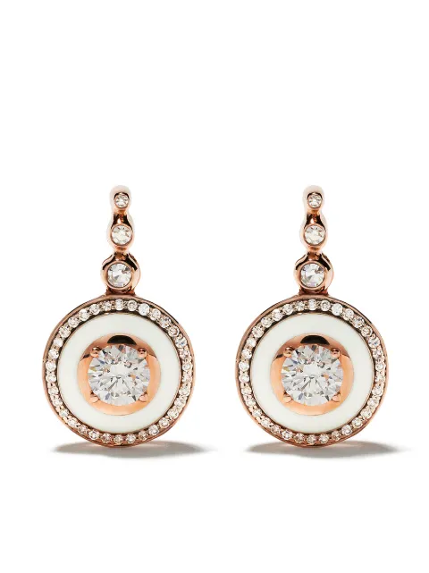 Selim Mouzannar 18kt rose gold diamond Mina earrings