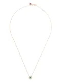 Selim Mouzannar 18kt rose gold diamond emerald Mina necklace - Pink