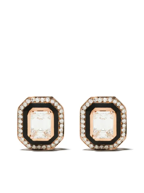 Selim Mouzannar 18kt rose gold diamond Mina earrings