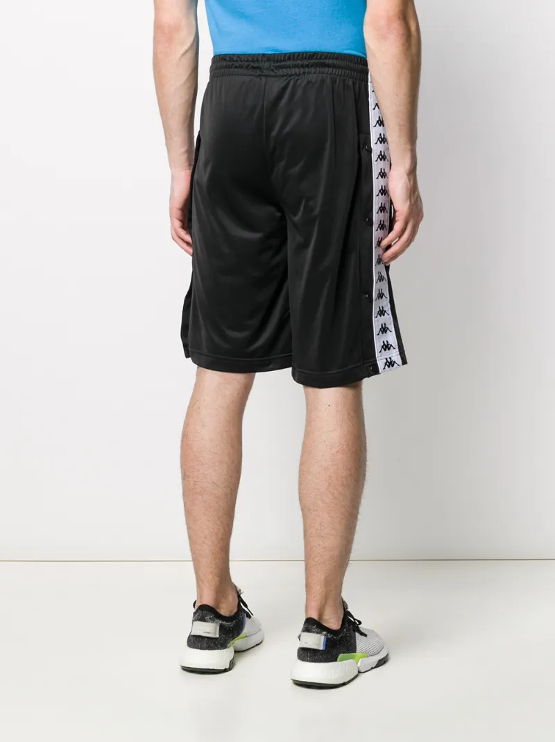 Kappa Omini-logo Band Shorts In Black