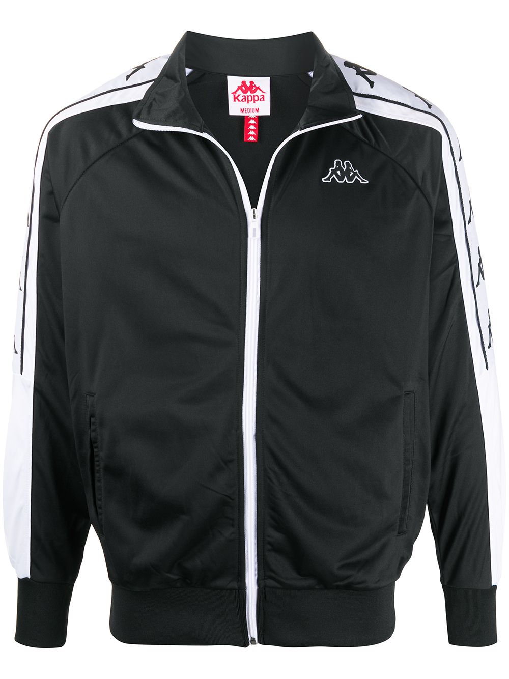 Kappa Omini-logo Windbreaker Jacket In Black