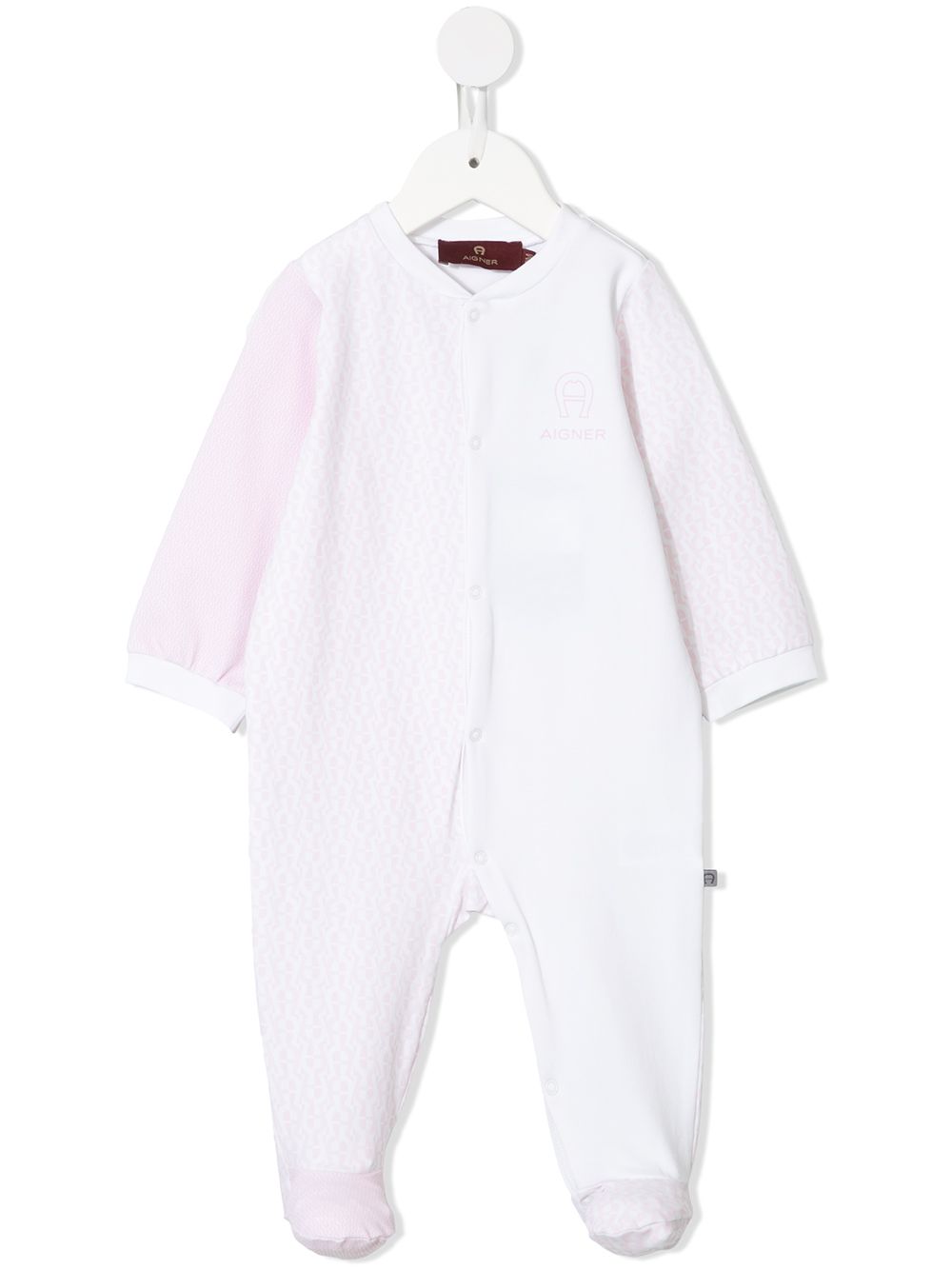 фото Aigner kids logo print stretch pajamas