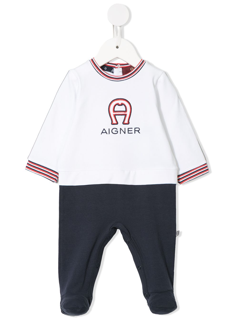 фото Aigner kids colour-block babygrow