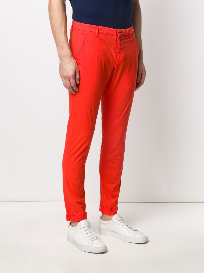 Shop Dondup Gaubert Stretch Fit Chinos In Orange