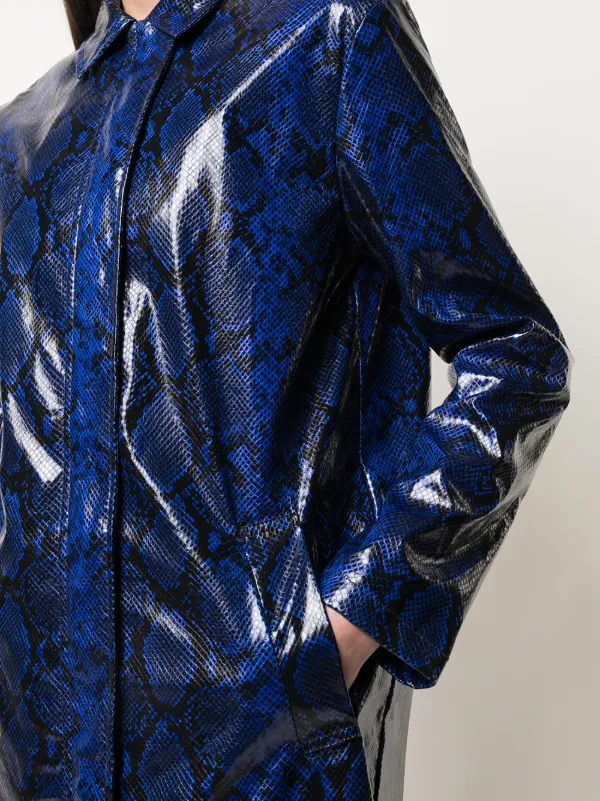 blue snakeskin jacket
