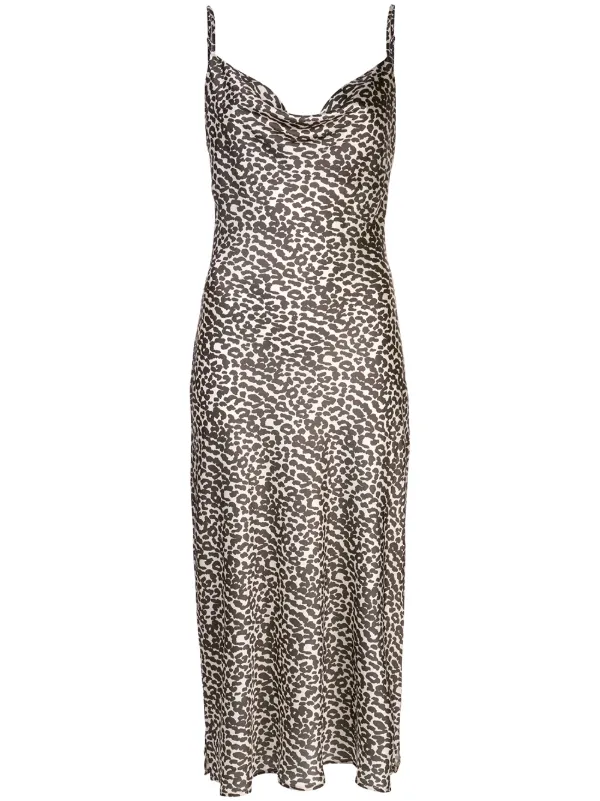 strap leopard print dress