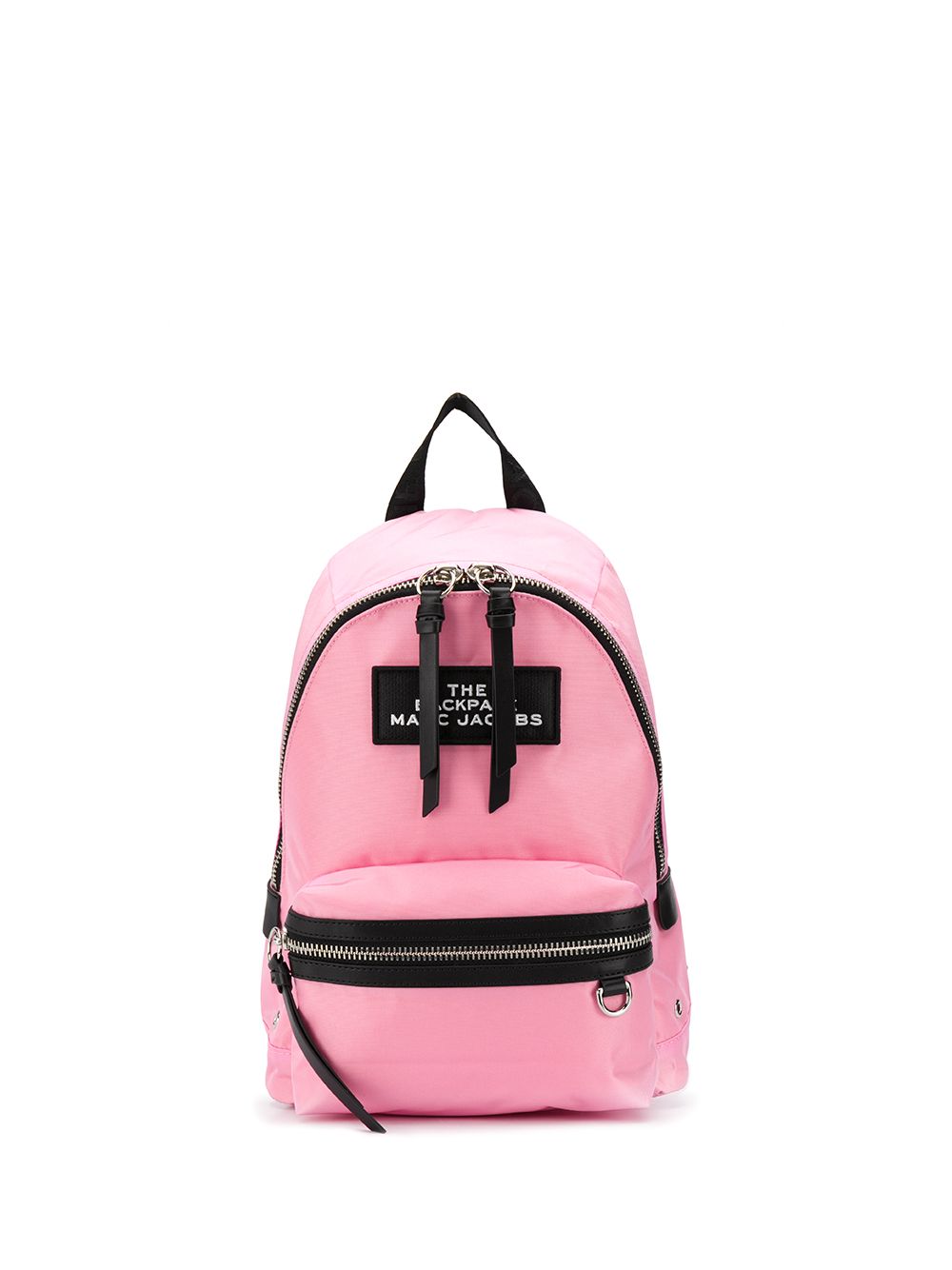 фото Marc jacobs zip strapped brand patch backpack