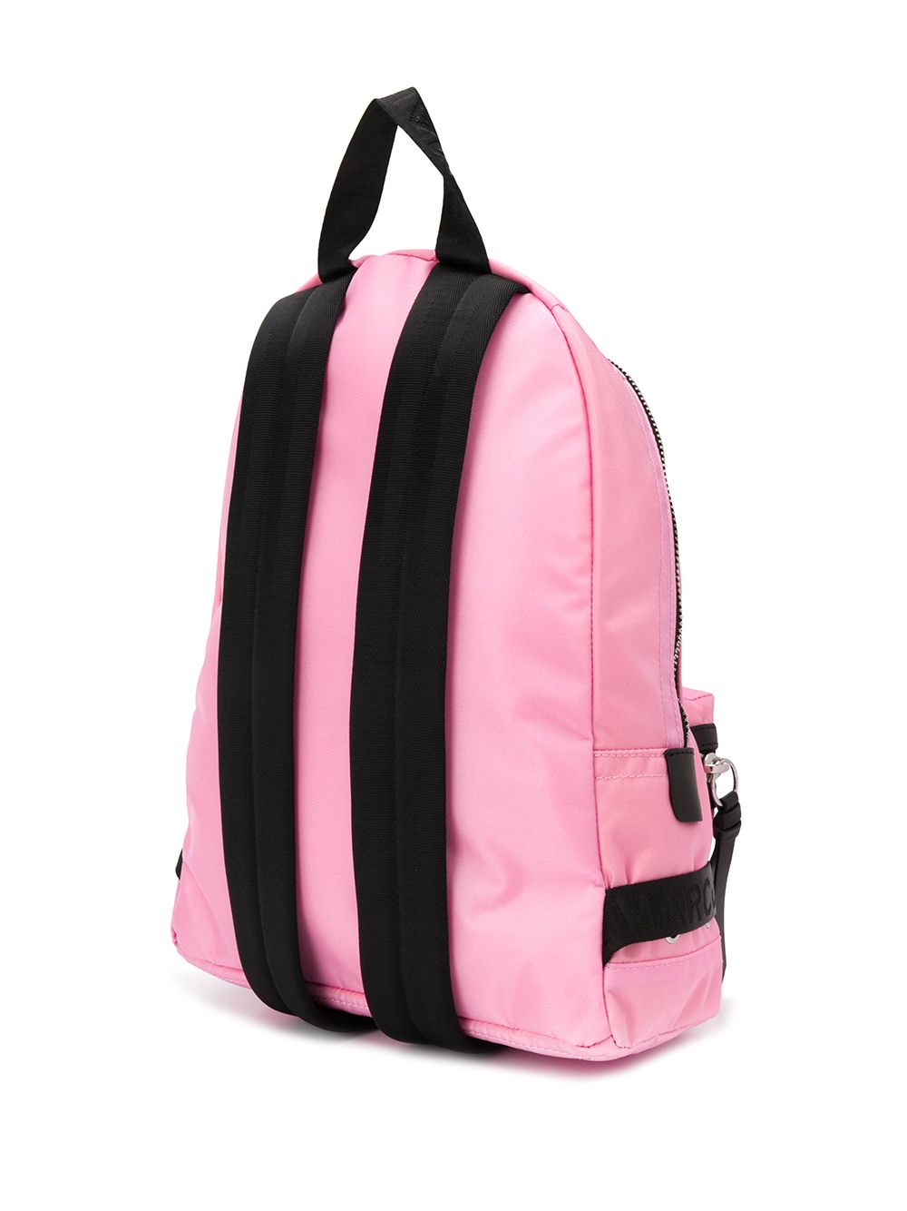 фото Marc jacobs zip strapped brand patch backpack