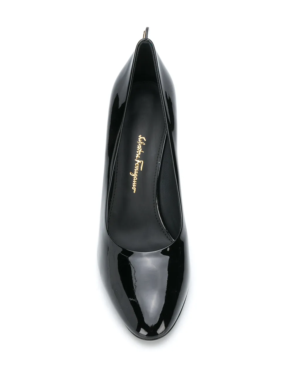 Ferragamo almond-toe pumps Black